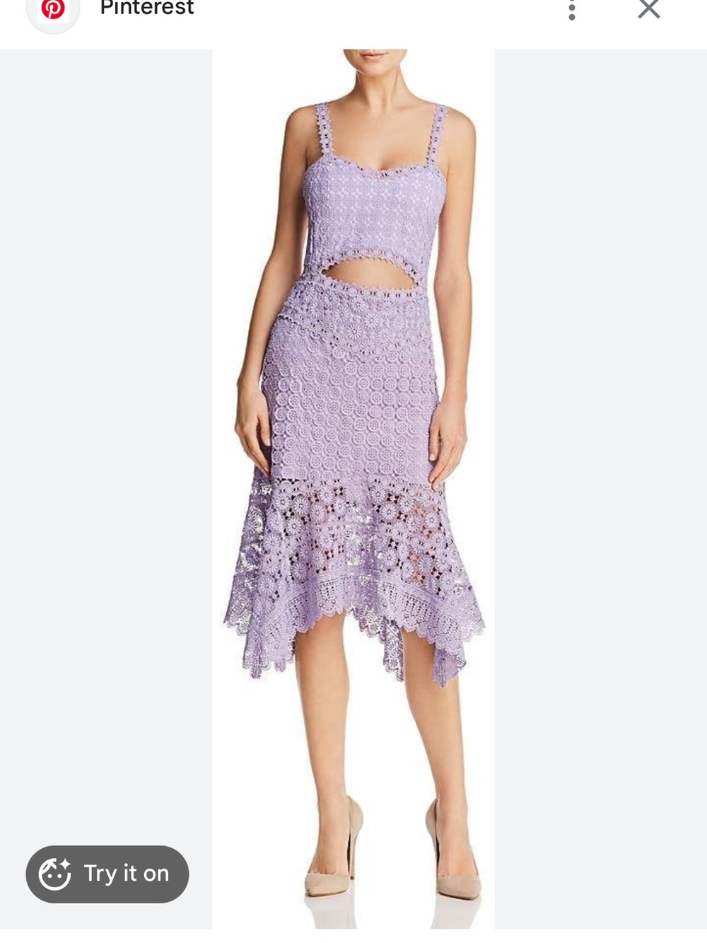 Alice + Olivia Tamika lace midi dress